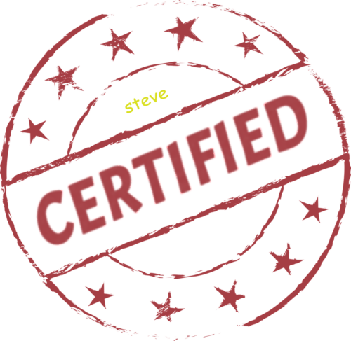 Certified by Steve - 100% Natural